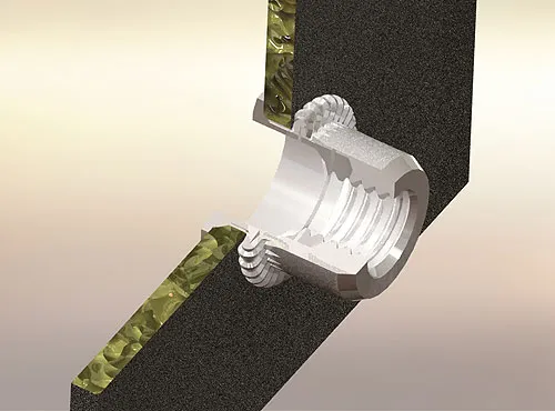 porcas rebites para plástico